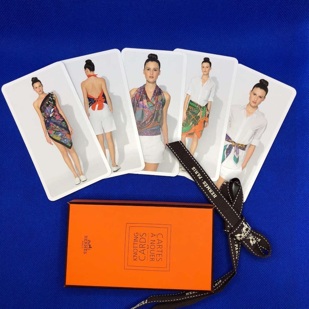 Hermes Scarf Knotting Cards (BNIB)